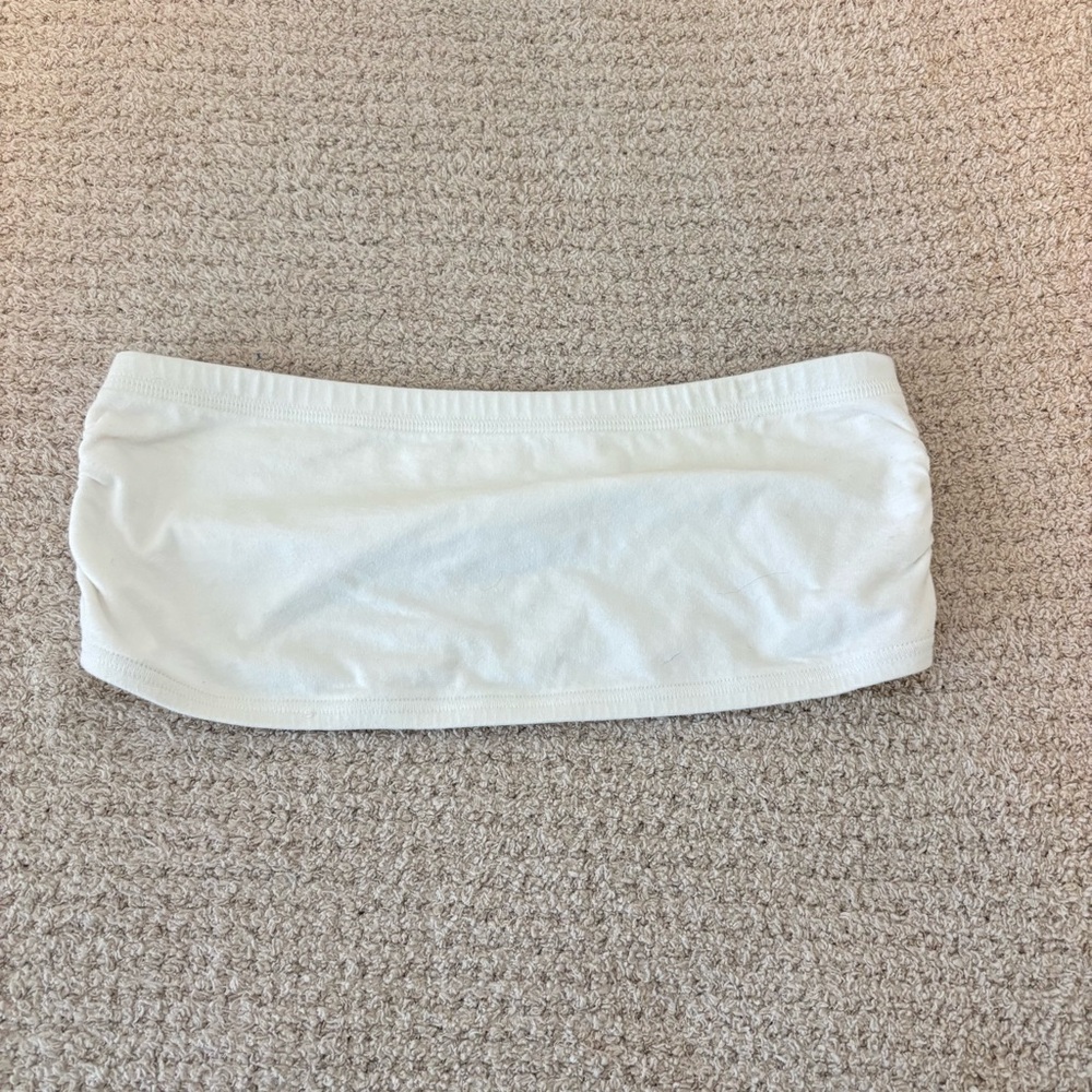 White Bandeau Top